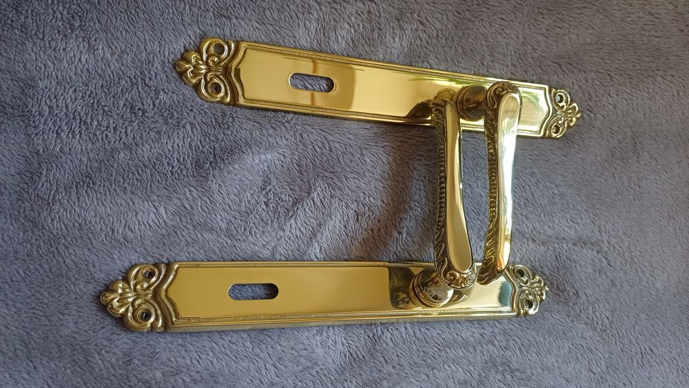 Klamka mosiążna nowa