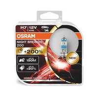 H1/H4/H7 OSRAM Night Breaker+200% 64150NB200/64193NB200/64210NB200