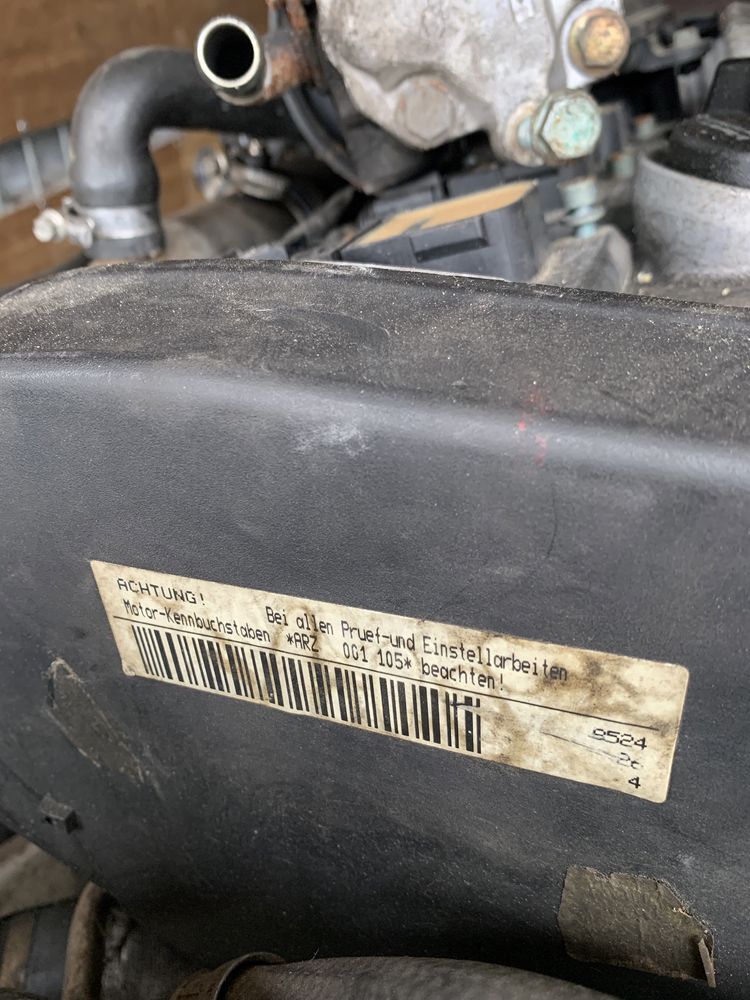 Silnik 1,8 turbo ARZ kompletny za skrzynią biegów automat