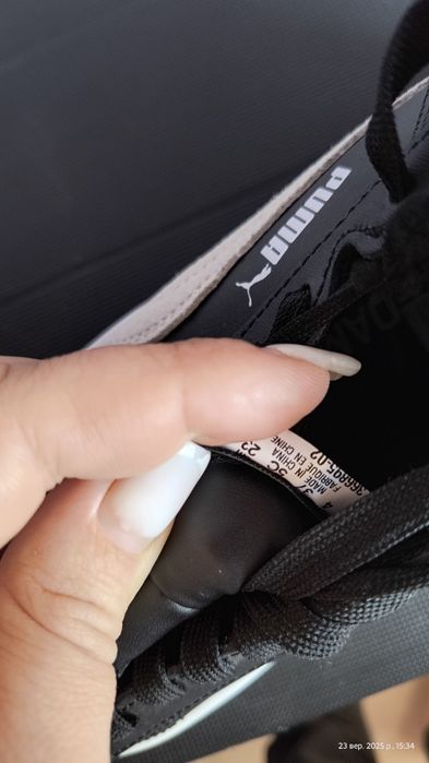 ОРИГІНАЛ  Кросівки Кроссовки кеди 366895-02 EUR 36 37 чорні осінь зима