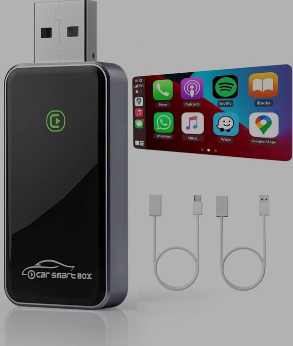 Carplay bezprzewodowy adapter SMART BOX RADIO SAMOCHODOWE