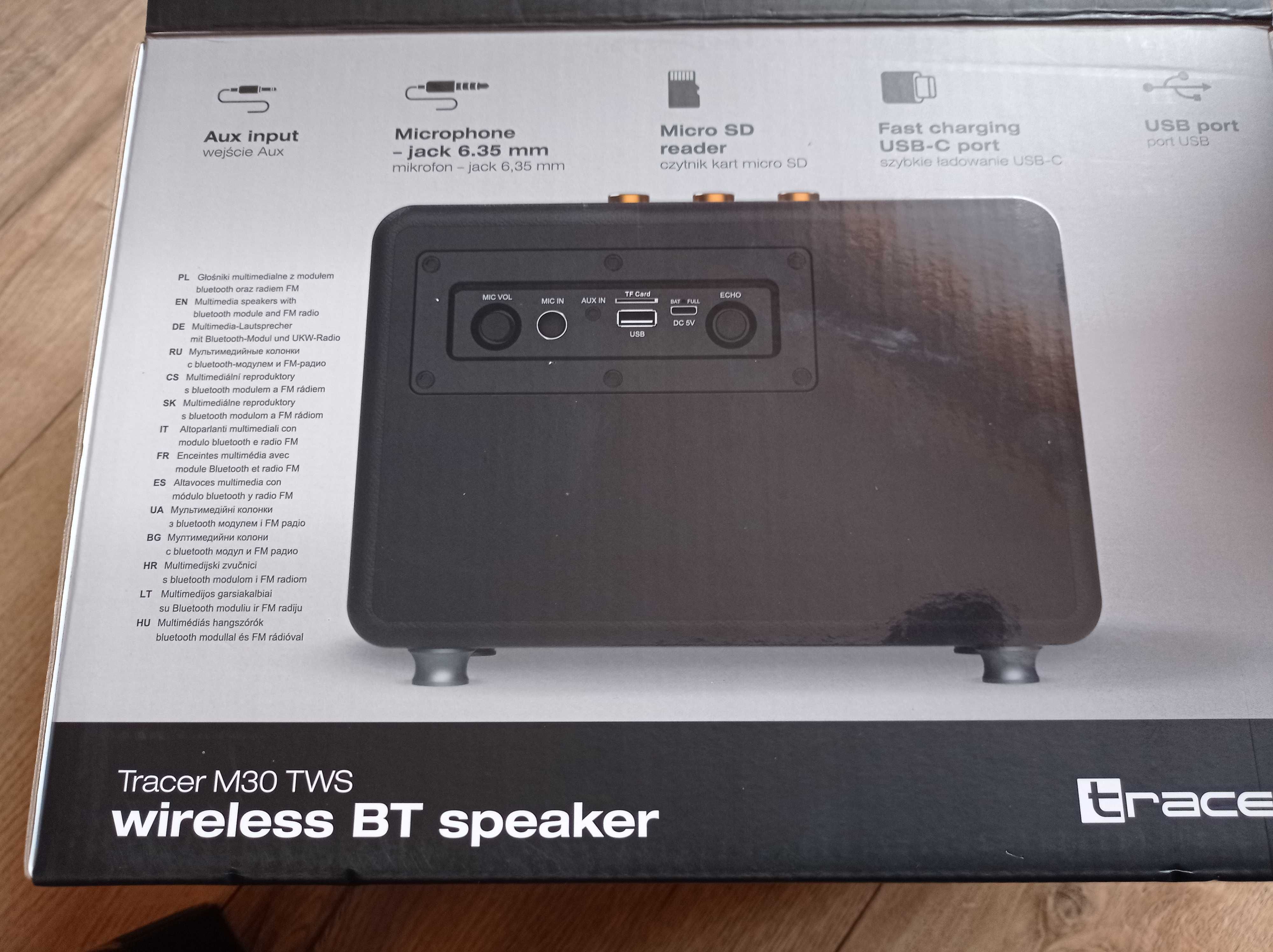 Głośnik Bluetooth Tracer M30 TWS 30W Radio FM