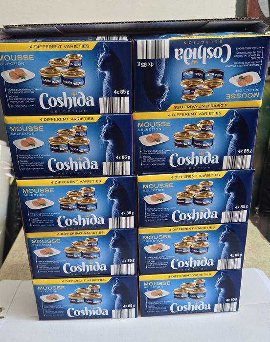 48x85g COSHIDA selection Mousse mix smaków dla kota