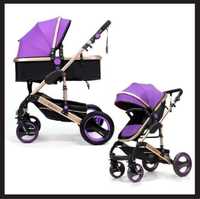 Прогулянкова коляска трансформер belecoo візочок для немовлят дитяча