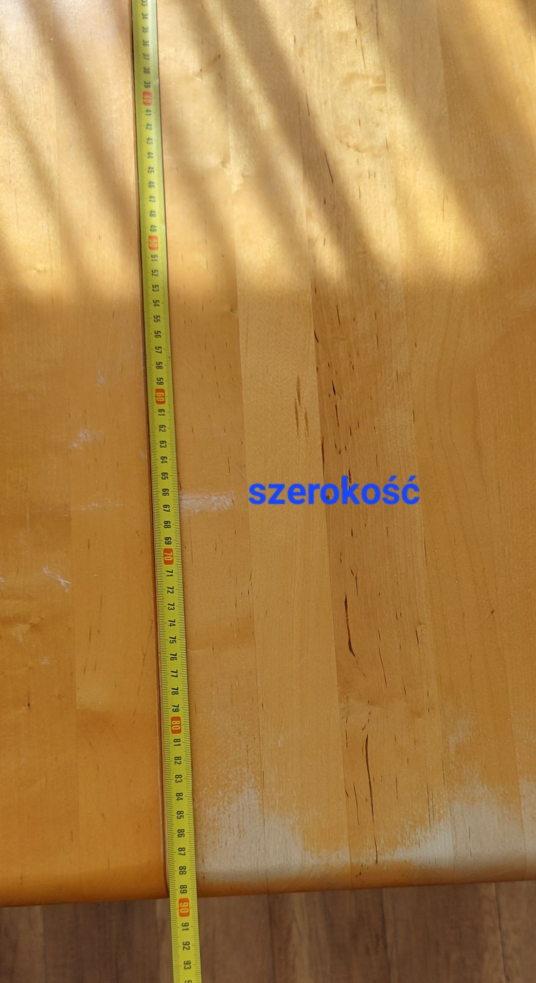 Stół olcha 210x90 i 6 krzeseł