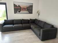 VIMLE Sofa narożna (IKEA) 5-osobowa, Gunnared średnioszary
