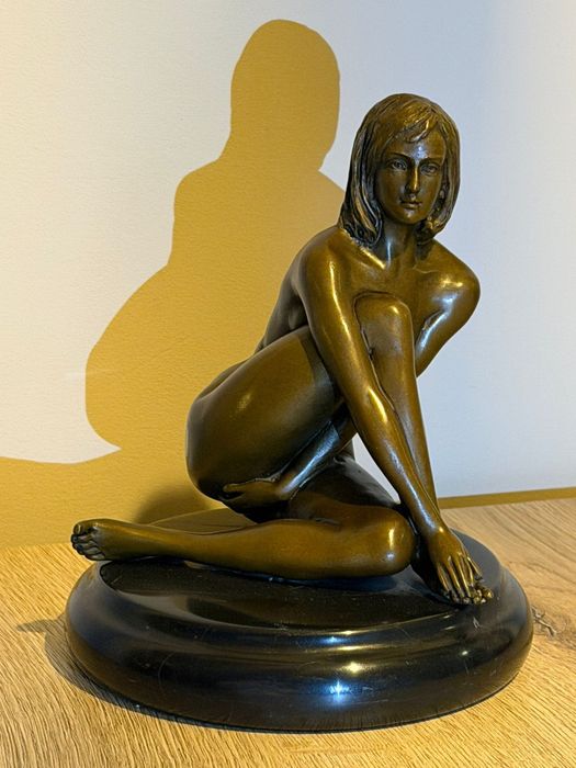 Фигура Скульптура Эротика Бронза Подпись