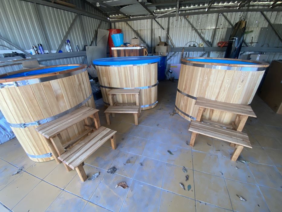 Купель дубовая с вставкой