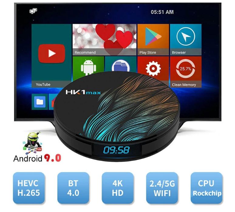 Nova Box Android Hk1 Max 4Gb+32Gb Envio Gratuito