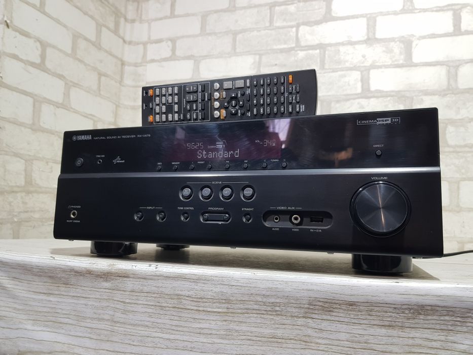 5.1 AV ресивер YAMAHA RX-V475, *5 115 Вт, FLAC, 4К,AirPlay,HDMI, USB