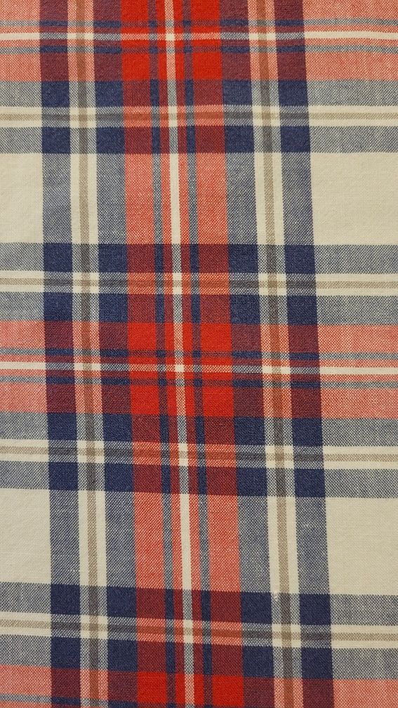 Kupony tkaniny 2 sztuki 126cmx120cm kratka