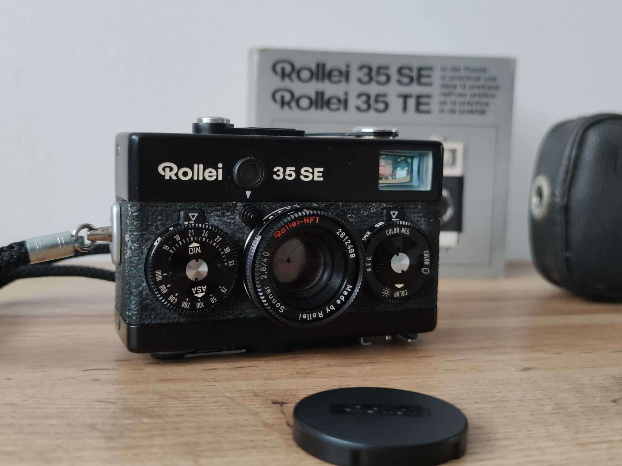 Rollei 35 SE + instrukcja + etui. Aparat analogowy w super stanie