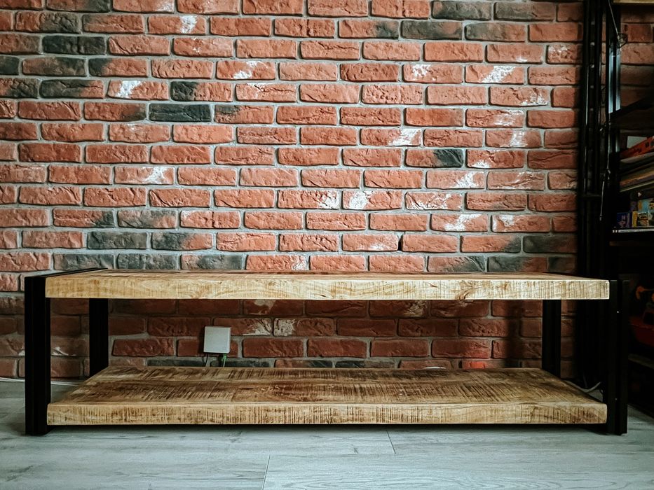 Szafka pod TV, 150x30x40 cm, lite drewno mango