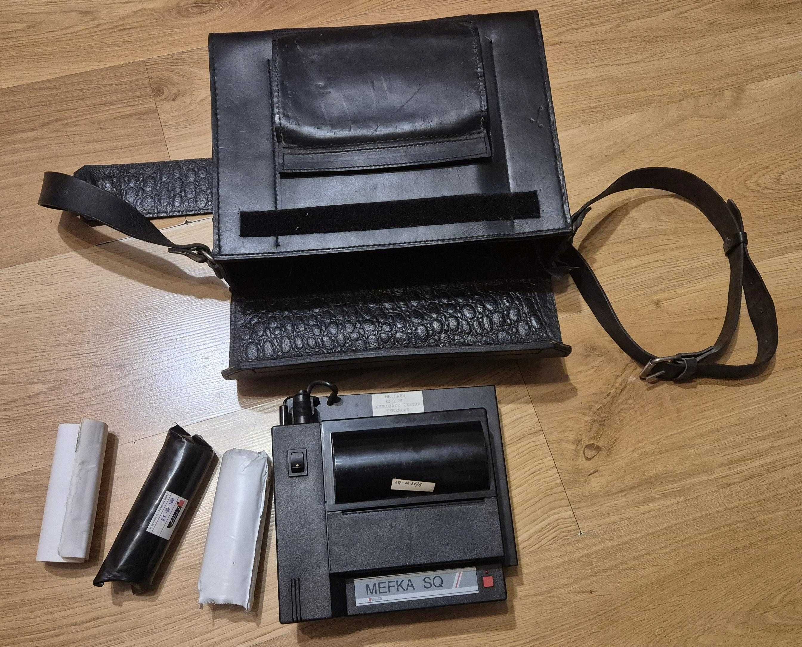 Drukarka termiczna MEFKA SQ, cały zestaw, retro PRL