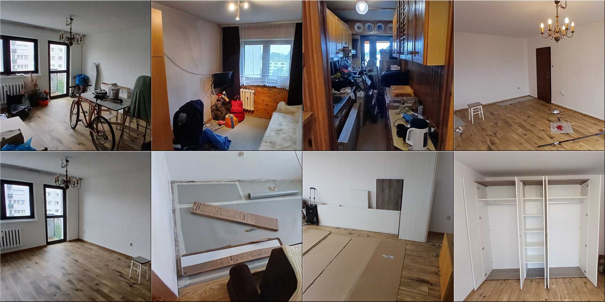Malowanie mieszkań, gładzie, elektryka, hydraulika, meble, kompleksowo