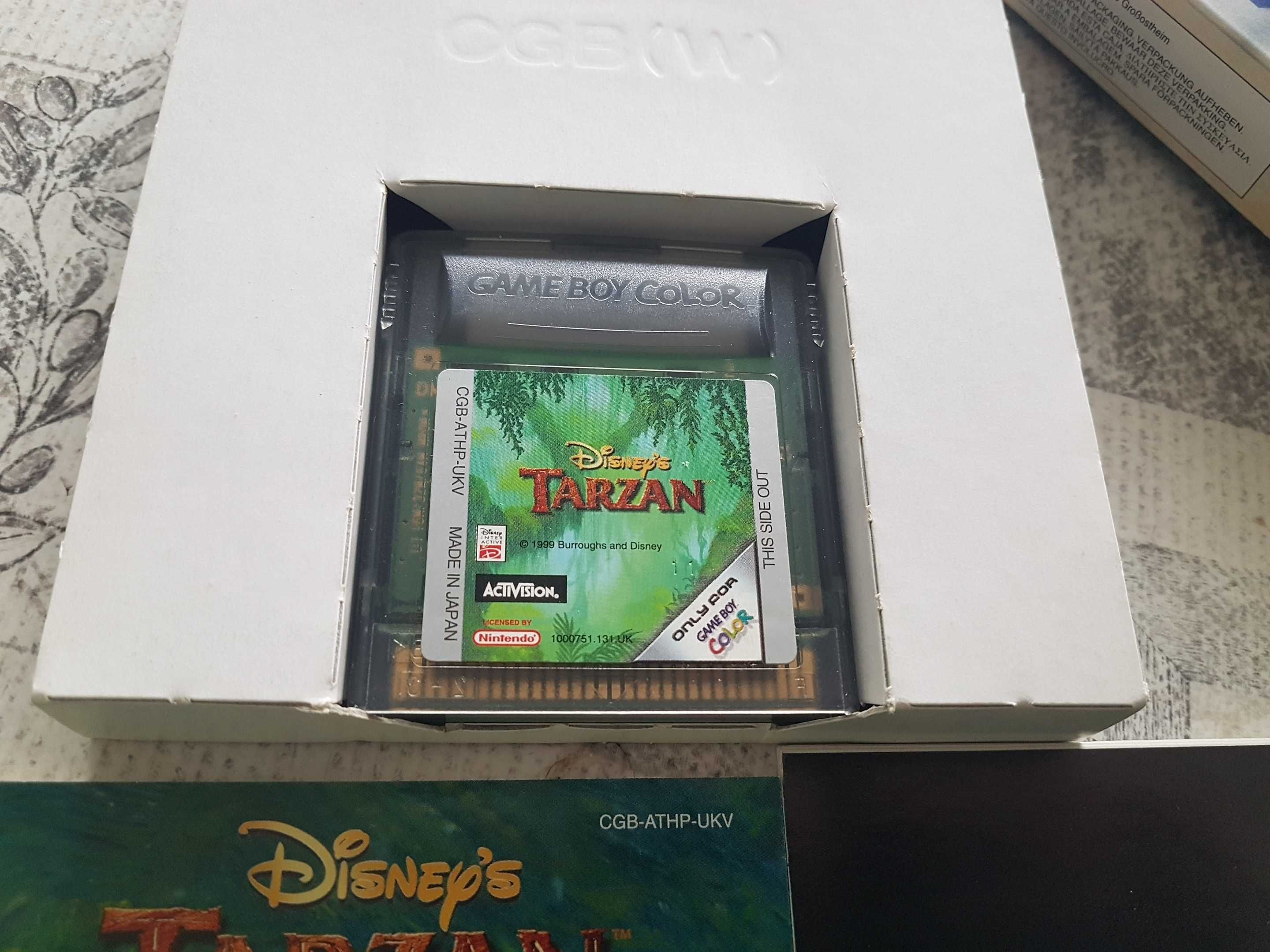 Jogo gameboy tarzan com caixa e manuais