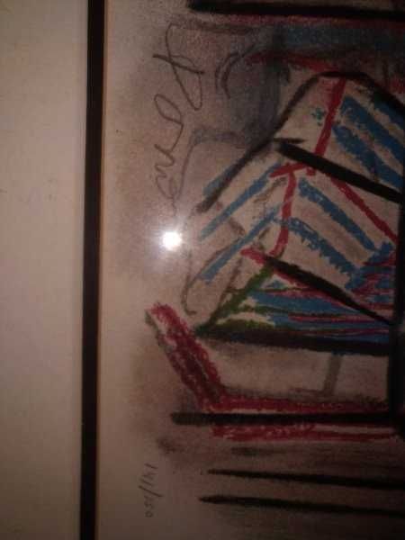 Serigrafia de Júlio Pomar "O estudioso"