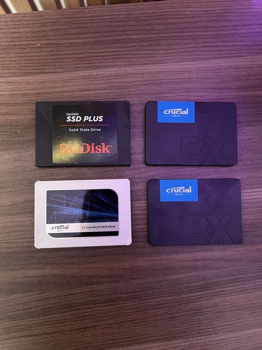 Лот: 4× SSD 2.5” SATA (нові, без заводської упаковки, перевірені)