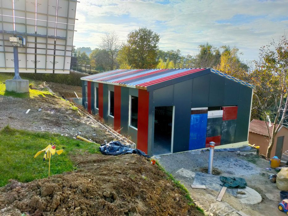 Konstrukcja  6x13m Wiata Rolna Graraż Magazyn Hala Zadaszenie Ocynk