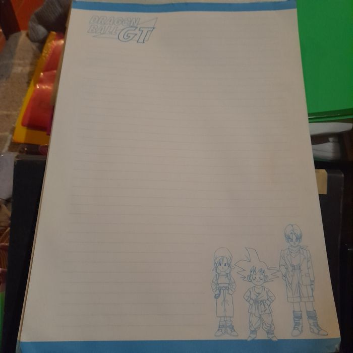 Bloco de notas "Dragon Ball GT