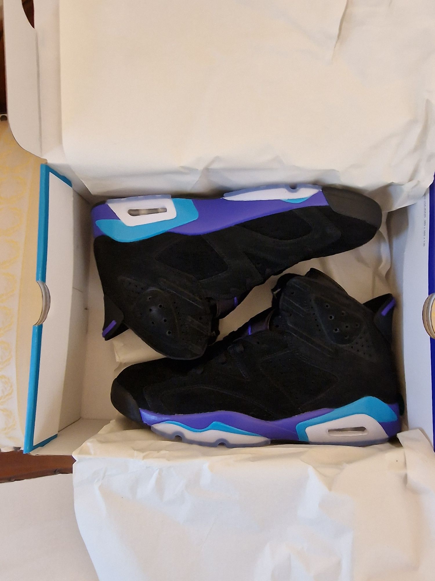 Nowe buty Nike Air Jordan 6 Retro AQUA 45