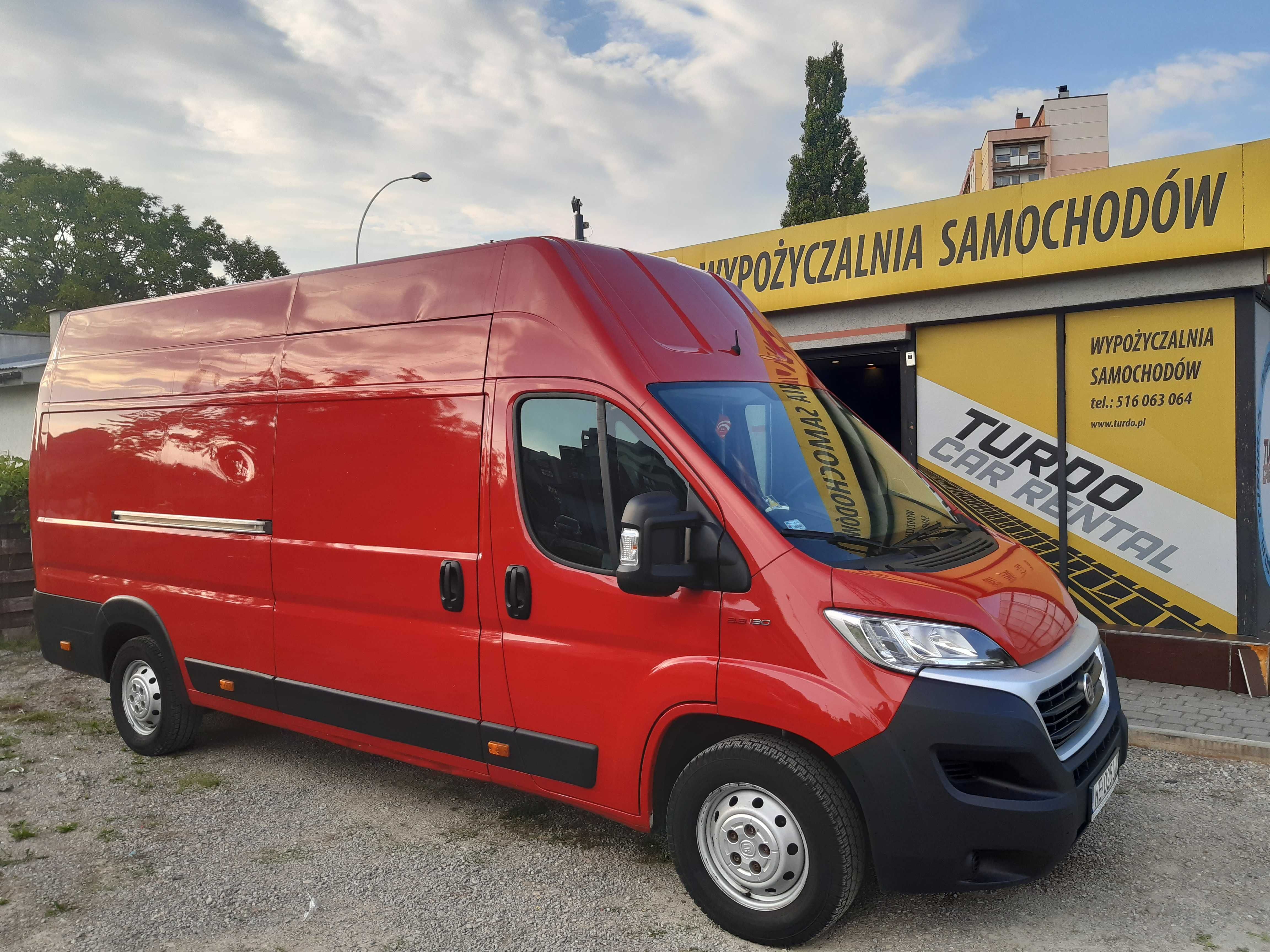 Wypożycz busa wynajem dostawczy wynajem busa Fiat Ducato L3,L4  199zł