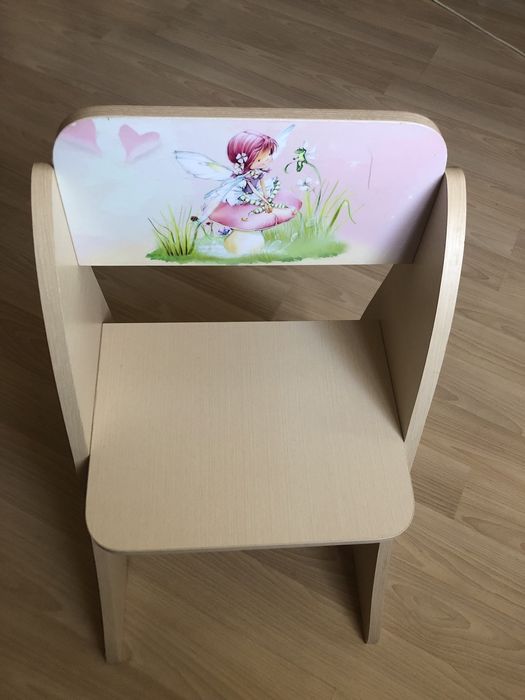 Парта дитяча зі стільцем та мольбертом для дівчинки