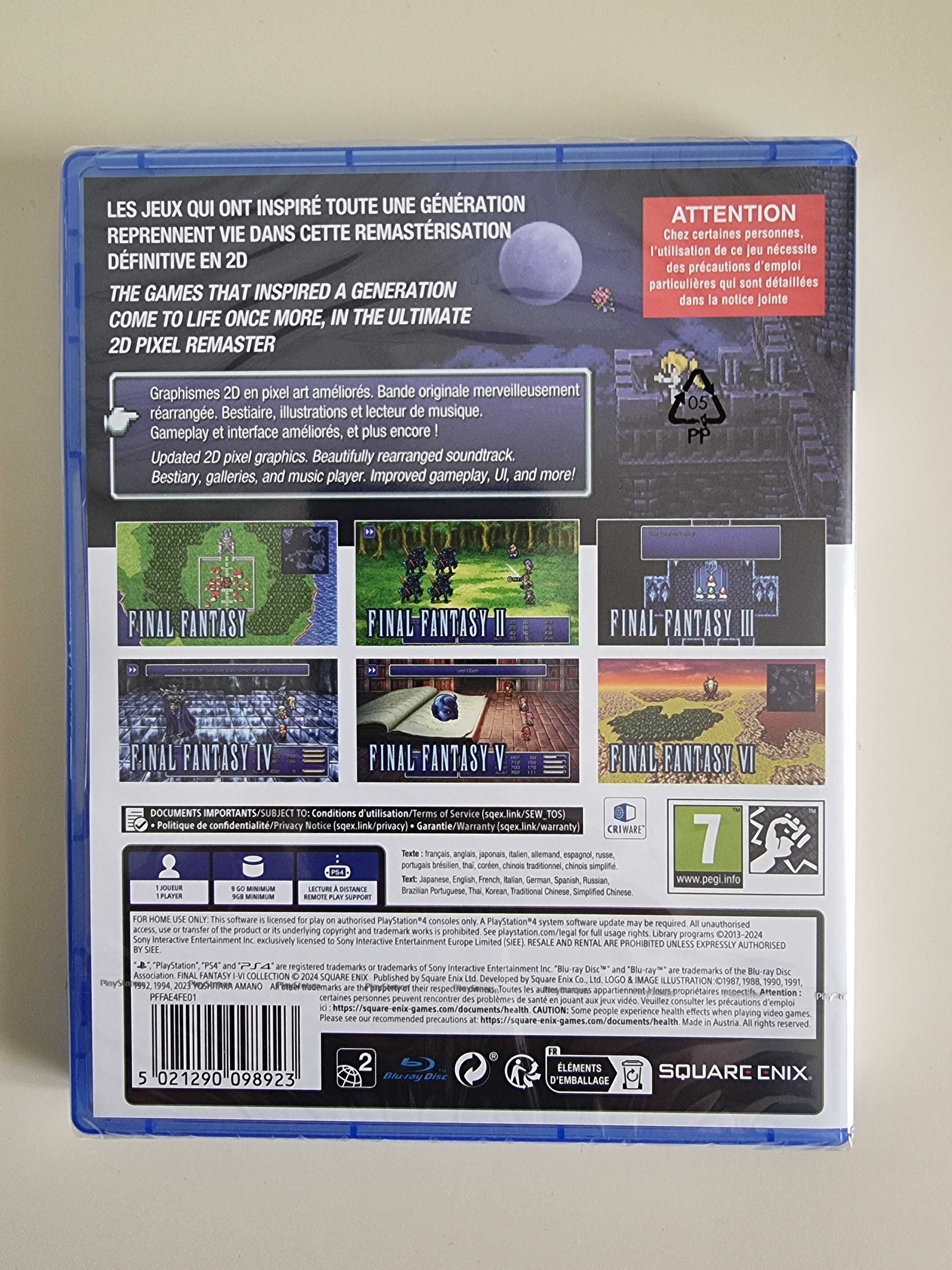 Final Fantasy I-VI Collection PS4 Nowa w Folii