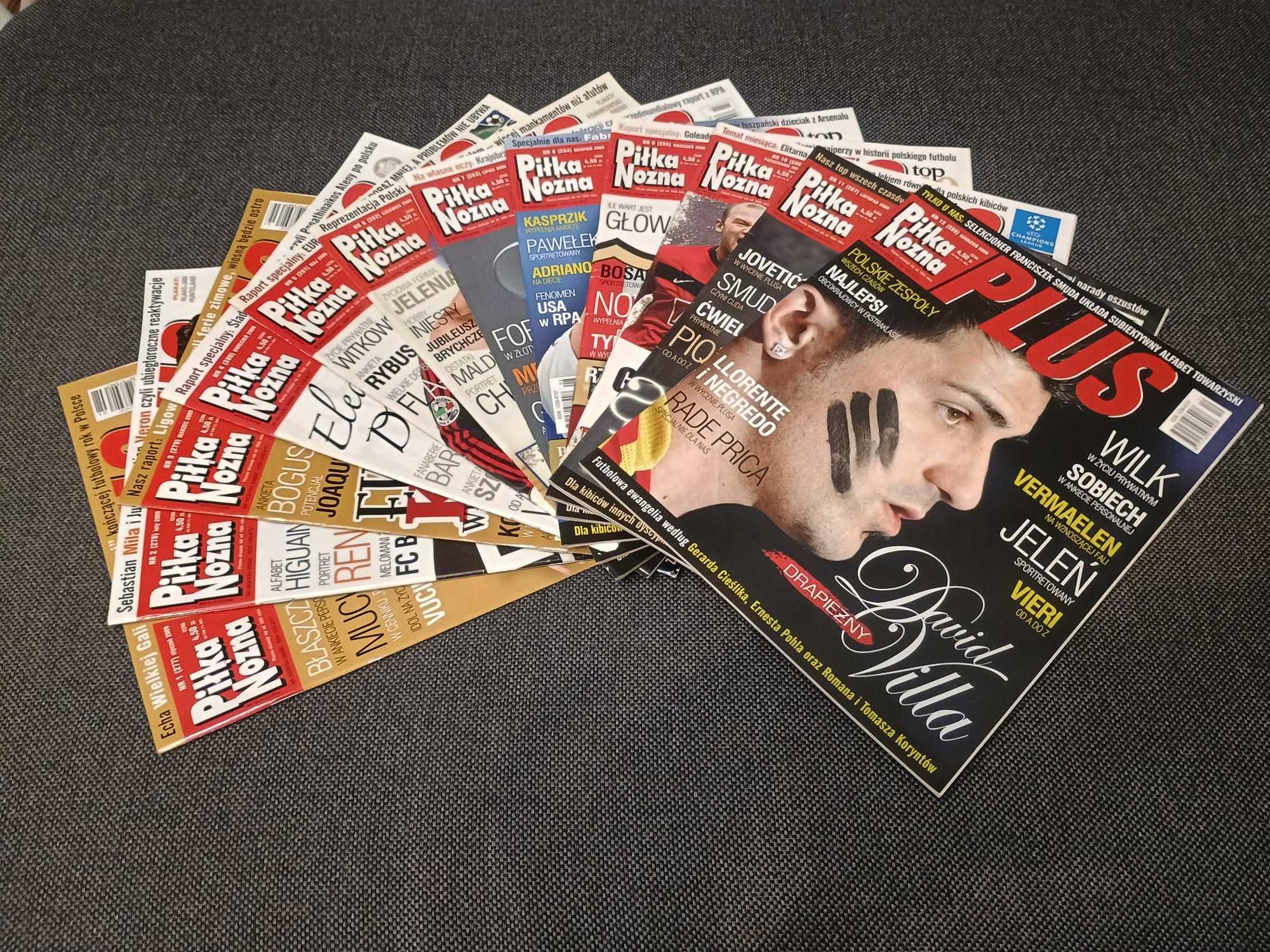 Czasopismo Piłka Nożna Plus 2009 - nr 1-12