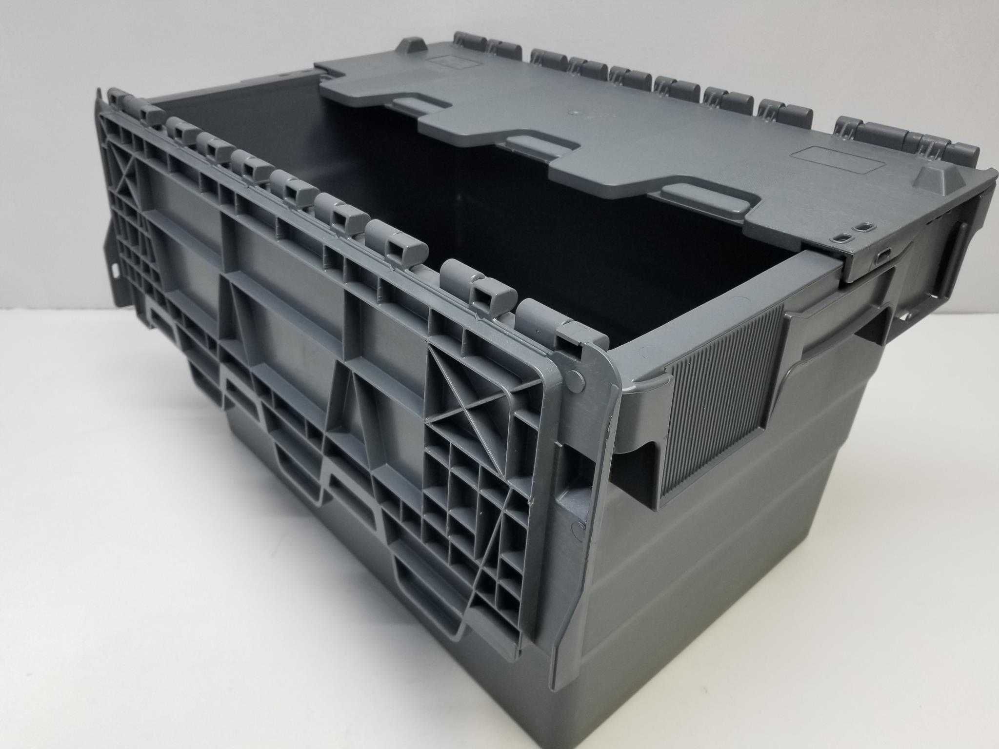 Pojemnik Skrzynka Kosz Magazynowy Transportowy Zamykany-60x40x41cm.