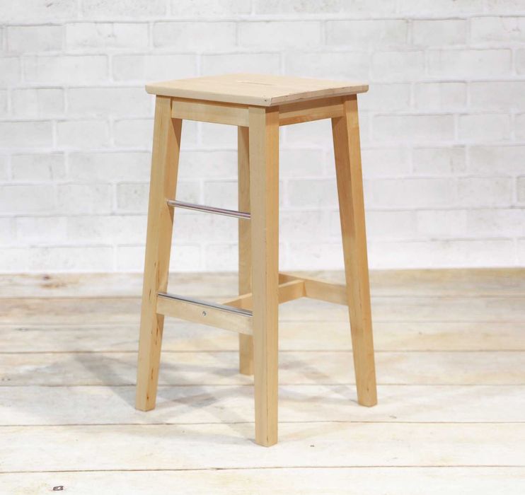Krzesło drewniane taboret barowy IKEA NILSOLLE