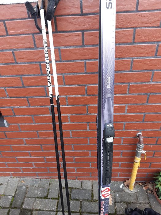 Komplet Narty biegowe, buty, kijki