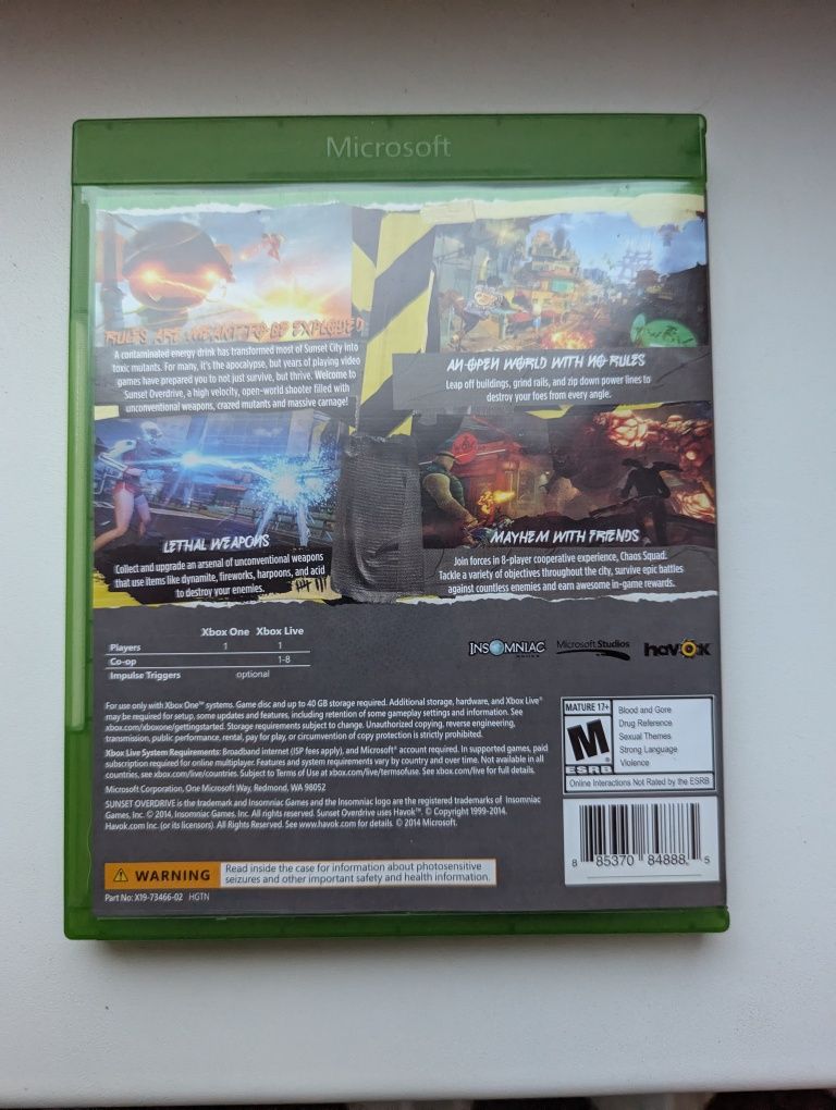 Sunset Overdrive ігри игры диски на PS4 PS5