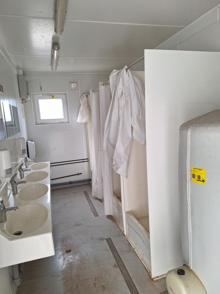 Kontener sanitarny budowlany socjalny Containex Prysznicowy 6x2.5m