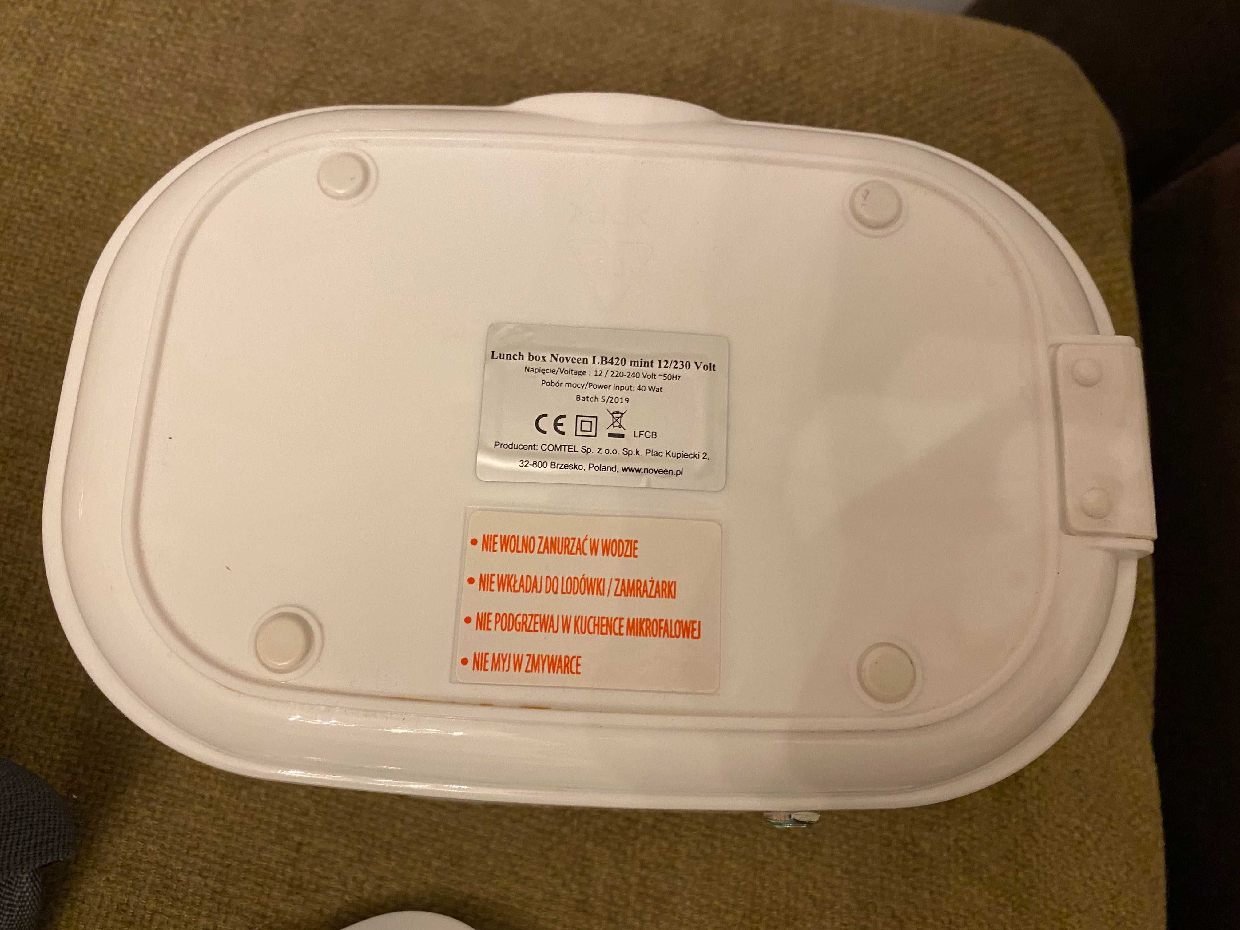 LUNCH BOX Podgrzewacz Elektryczny Termos Obiadowy NOVEEN