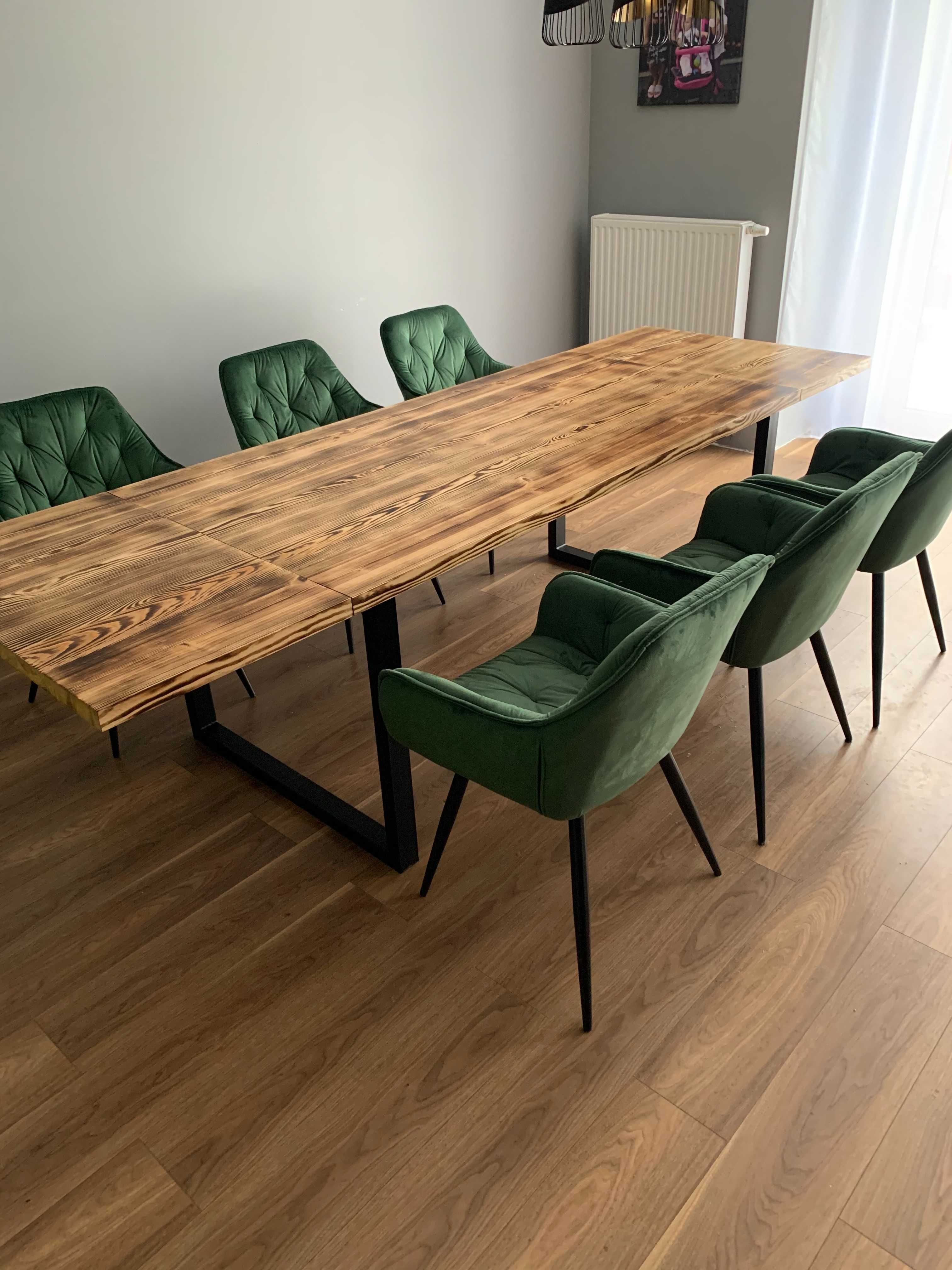 Stół sosnowy 120x80 cm: Wyjątkowa jakość drewna i trwałe metalowe nogi