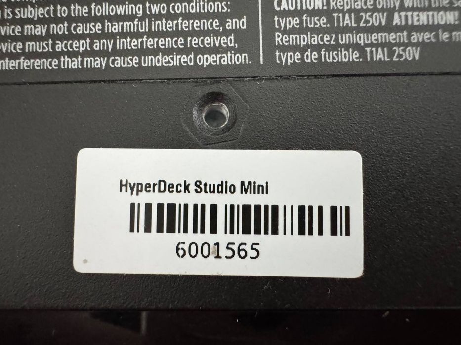 Відеорекордер blackmagic hyper deck studio mini