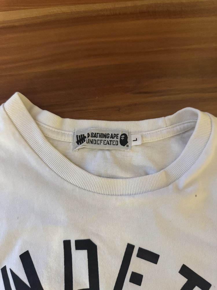 футболка bape a batching ape undefeated tee