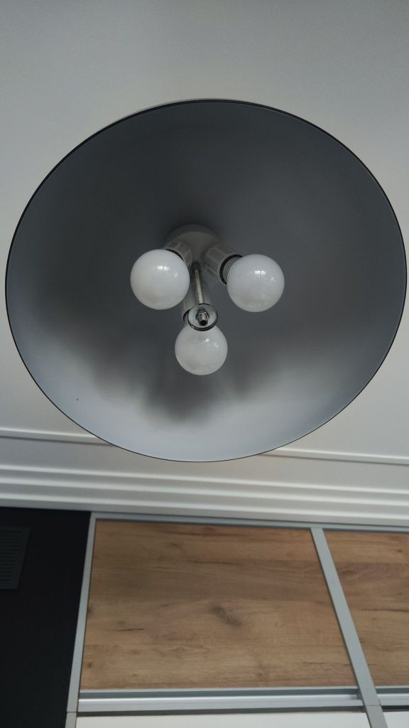 Lampa wisząca, kuchnia,  szkło, czarna, regulowana fi 40 cm