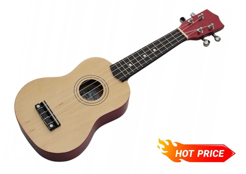 Drewniane Ukulele sopranowe Ever Play UC-21 SG + gratis
