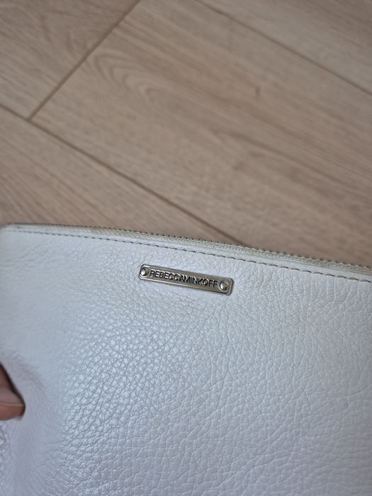 Mała kopertówka torebka biała Rebecca Minkoff używana