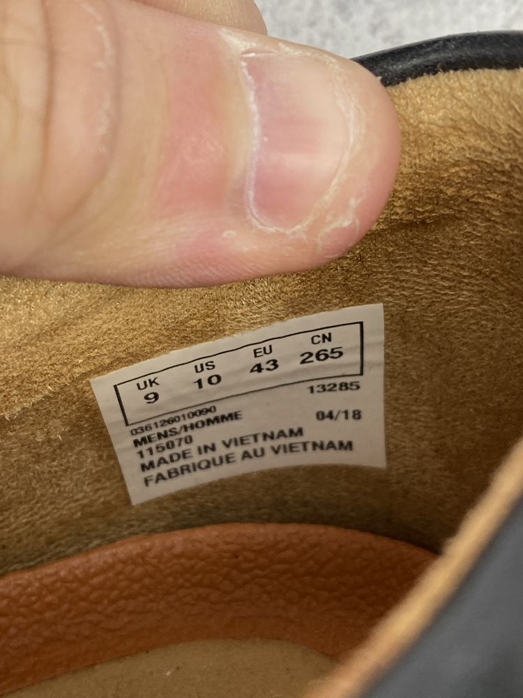 Чоловічі туфлі Clarks 43p