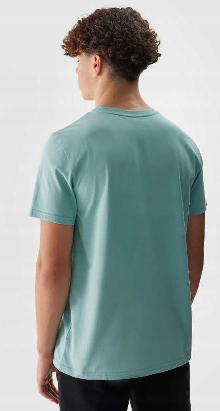 Koszulka Męska 4F Bawełna T-SHIRT TURKUS (SHM1154-47) -M WYSYŁKA 24H