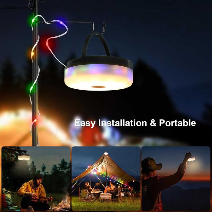 kit Cordão de luzes LED RGB 2-UNID 10m