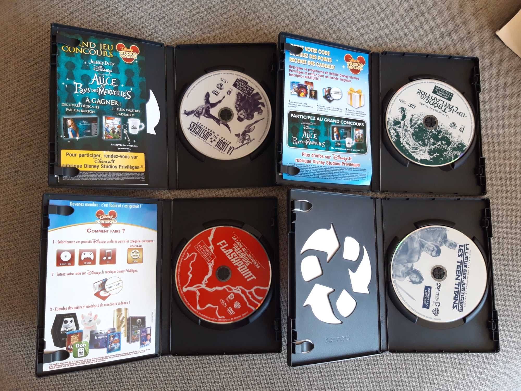 Pack 4 DVD "Justice League"
