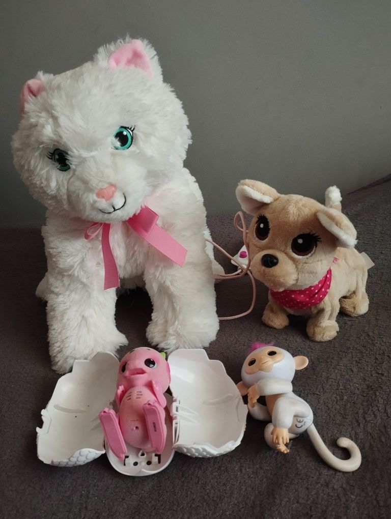Chi chi love, kotek interaktywny, małpka fingerlings, smok
