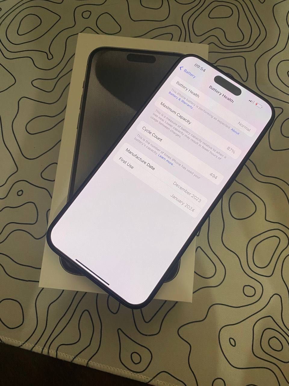 iPhone 15 Pro Max Black Titanium 256GB