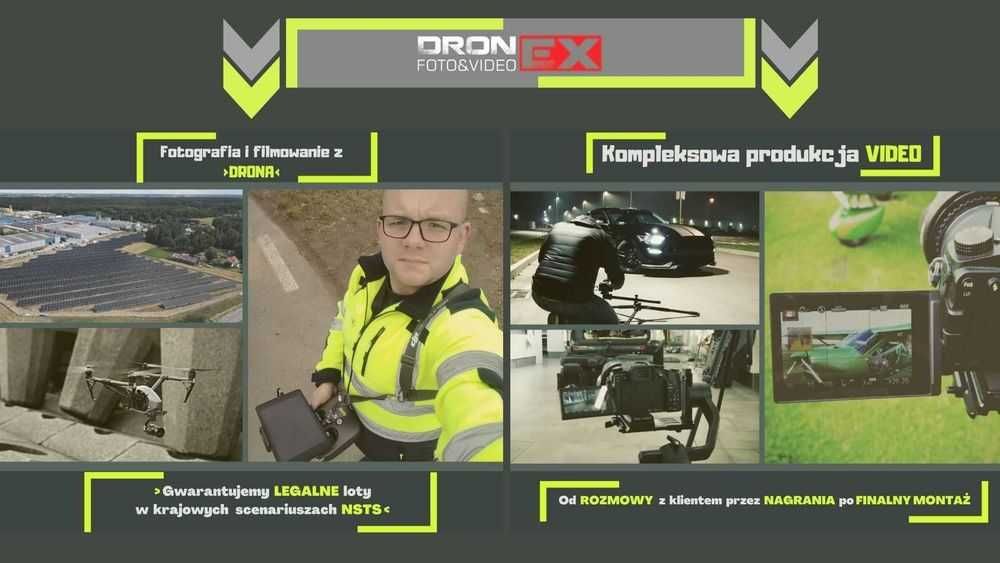 Zdjęcia wideo inspekcje dron