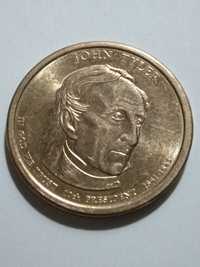 1$ Один доллар серия "президенты" Джон Тейлор JOHN TYLER