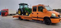 TRANSPORT maszyn rolniczych budowlanych ciągników kombajnów Laweta